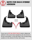 Mud Flaps Fit For Toyota Rav4 2019-2025  Oem Style No Drilling Mud Guards For