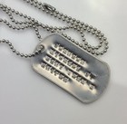 Custom Military Dog Tag Stamped Debossed Vintage Ww2 Not Engraved Or Embossed