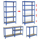 5 Tier Metal Shelving Rack Garage Storage Shelf Space Save Organizer Shelves