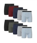 10-pack Hanes Men   s Xl Boxer Briefs Tagless Comfort Flex Waistband Solid Colors