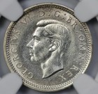 1943 Great Britain Maundy 3p Threepence Ngc Ms 63
