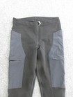 Giro Cycling Leggings Mens Medium Black Gray Wool Blend Zip Pockets Ankle Zip