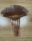 Antique Tortoise Shell Hair Comb  Spanish Mantilla Style  Art