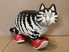 B Kliban Cat Ceramic Coin Piggy Bank By Sigma 70   s Stopper Red Sneakers Shoes