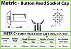 M6 Stainless Steel Button Head Socket Cap Screws A2  Metric Iso 7380 1 0 Coarse