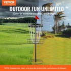 Vevor 24-chains Disc Golf Basket Portable Disc Golf Catcher Black Hole Practice