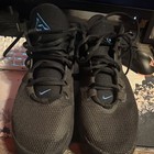 Nike Men s Black blue Low Top Lace-up Basketball Sneakers Rubber Sole