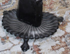 Vintage Antique Ornate Cast Iron Fireplace English Poker Tool Stand Art  Nouveau