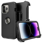 For Iphone 16 Pro Max 15 14 13 12 11 Shockproof Case Defender Cover Belt Clip