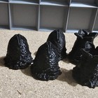 Lot Of 6 Connectable Black Matte Xenomorph Alien Eggs Closed For Mega Construx