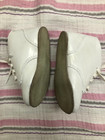 Vintage White Leather High Top Baby Shoes Size 2