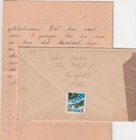 Ww2 Sandefjord Norway 1944 Childs Letter - Drawing To Stockholm Ao Censor Oslo