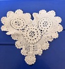 Handmade Heart-shaped Crocheted Doily