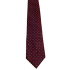 Cape Cod Neckwear Mens 100  Silk Necktie Classic Designer Geometric Red blue Nwt