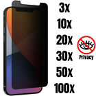 Wholesale Privacy Screen Protector Tempered Glass Lot For Iphone 13 12 11 Xr 8 6