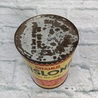 Vintage Nos Rare Advertising Shaler Rislone Motor Oil 1 Quart Tin Metal Can A12