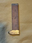 Stanley No  136r Vintage 4  Slide Caliper Ruler  Wood Brass