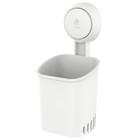 Strong Suction Cup Toothbrush Holder For Bathroom Wall - Space-saving Organizer