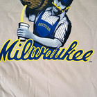 Gildan Heavy Cotton Xl Miller Lite Milwaukee Brewers Graphic T-shirt