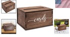 Rustic Wooden Wedding Card Box