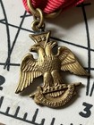 32 Degree Mason Double Headed Eagle Pin Changeable Name Plate