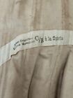 Antique C b A La Spirite Victorian Corset Lace Ribbon Metal Beige Stamped Damage