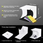 Mini Photo Studio Tent Light Box Kit Portable Foldable Led 6-color Background