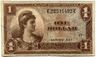 Series 521 One Dollar Military Payment Certificate Mpc - Very Good fine  vg f 