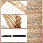 Wood Grain Wedding Guest Book With Pen For Wedding Decor Birthday Rustic Leaves