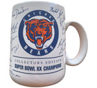 Vintage Chicago Bears Super Bowl Xx Champions Signatures Collectors Edition Mug