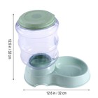  Automatic Pet Food Drink Dispenser Dog Cat Plastic Feeder Water Bowl Dish 3 8l