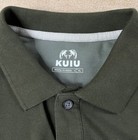 Kuiu Polo Shirt Mens Xl Green Golf Performance Short Sleeve Stretch Fitted Euc