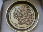 Iroquois Beverage Corp Buffalo Ny Indian Head Beer   Ale Vintage Metal Tray