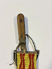 Antique Native American Indian Quilled Sheath   Knife With Tinkle Cones  1880 s