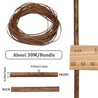 Gorgecraft 5mm X 30m Rattan Repair Kit Weave Material Plastic Flat Basket Wic   