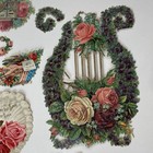 Antique Victorian Die-cut Scraps--assortment Of 13 Flower Designs