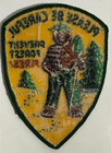 Vintage Smokey Bear Please Be Careful Prevent Forest Fires Patch Shield