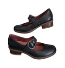Dansko Brandy Mary Jane Shoes Womens Us Size 8 5-9 Black Leather Hook Loop Eu 39