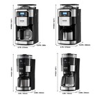 8 10 12-cup Coffee Maker Drip Coffee Machine W  Timer 3 Brew Strength Control