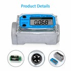 1  Inch Turbine Digital Diesel Water Fuel Flow Meter Oval Gear Flow Gauge