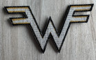 Weezer Iron On Patch New Gold W Logo Alternative Rock Alt 90s 2  X 3 5  Promo