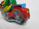 Vintage 1950 s Tin Litho Auto Racer Motorcycle Friction Toy Japan Original Box