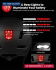 Ilm Adult Bike Helmet With Usb Rechargeable Led Front And Back Light Mountain ro