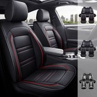For 2007-2023 Jeep Wrangler Jk Jl Leather Seat Covers Protector 5-sits Full Set