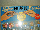 1950 s Kellogg Baby Nylon Nipple Brush  Store Display W  Brushes Complete