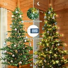 7 Foot Pre-lit Aspen Fir Artificial Christmas Tree With 400 Ul Listed Led Lights