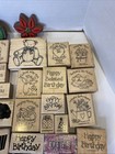 Huge Lot Of 81 Vintage 1990   s Stampin    Up  Wooden Rubber Stamps Plus Extras