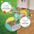 5pc Kids Jungle Gym Tent Set With Ball Pit   Crawl Tunnels