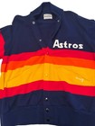 Team   Game Worn Vintage Houston Astro   s Sand knit Sweater Size Extra Large 