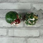 Fitz And Floyd Salt Pepper Shakers Santa Claus Xmas Tree Ceramic Original Box